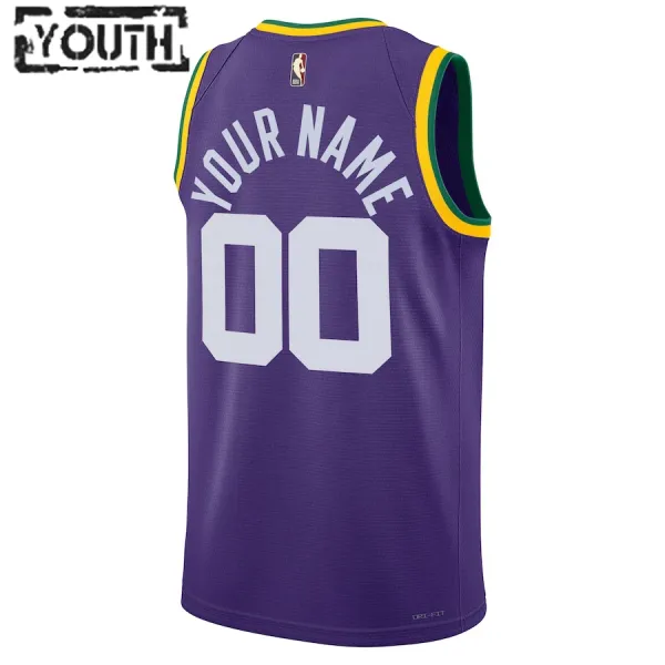 Nike Utah Jazz Edition Personoitava Lasten Pelipaita Hardwood Classics 2023-24 Swingman