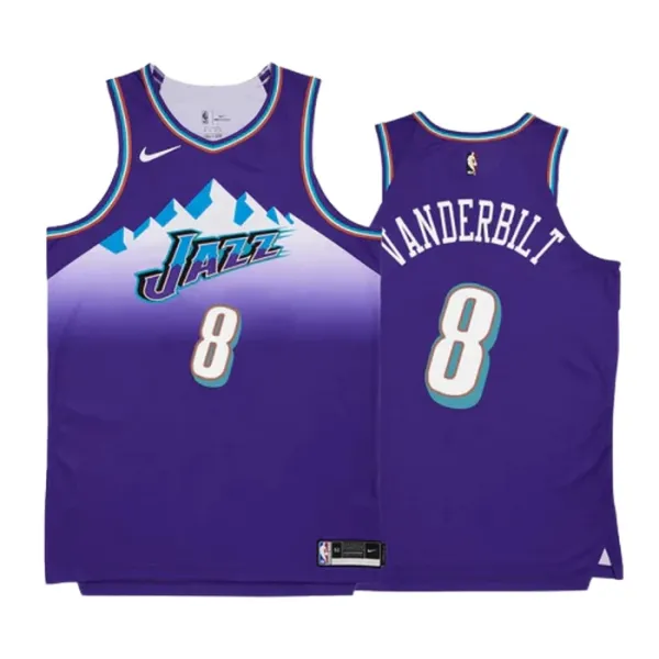 Nike Utah Jazz Jarred Vanderbilt 8 Miesten Pelipaita Classic Edition 2022-23 Swingman Violetti Nike Utah Jazz Jarred Vanderbilt 8 Miesten Pelipaita Classic Edition 2022-23 Swingman Violetti