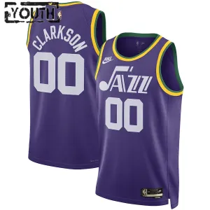 Nike Utah Jazz Jordan Clarkson Lasten Pelipaita Classic Edition 2023-24 Swingman Violetti