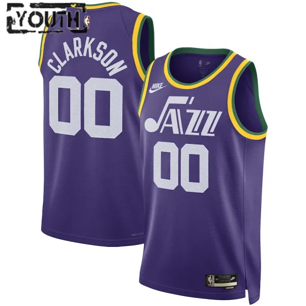 Nike Utah Jazz Jordan Clarkson Lasten Pelipaita Classic Edition 2023-24 Swingman Violetti Nike Utah Jazz Jordan Clarkson Lasten Pelipaita Classic Edition 2023-24 Swingman Violetti
