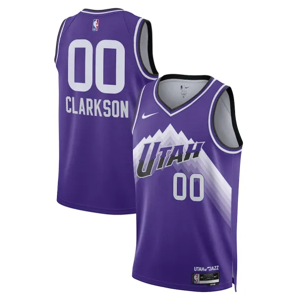 Nike Utah Jazz Jordan Clarkson Miesten Pelipaita City Edition 2023-24 Swingman Violetti Nike Utah Jazz Jordan Clarkson Miesten Pelipaita City Edition 2023-24 Swingman Violetti