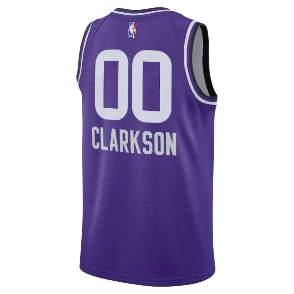 Nike Utah Jazz Jordan Clarkson Miesten Pelipaita City Edition 2023-24 Swingman Violetti