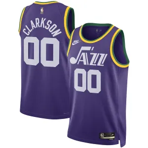 Nike Utah Jazz Jordan Clarkson Miesten Pelipaita Classic Edition 2023-24 Swingman Violetti