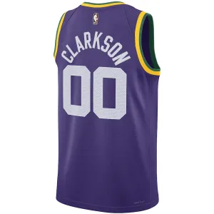 Nike Utah Jazz Jordan Clarkson Miesten Pelipaita Classic Edition 2023-24 Swingman Violetti
