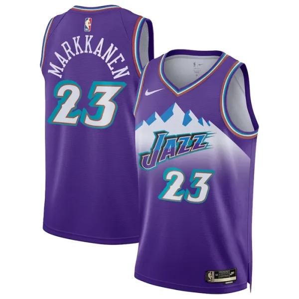 Nike Utah Jazz Lauri Markkanen 23 Miesten Pelipaita Classic Edition 2022-23 Swingman Violetti Nike Utah Jazz Lauri Markkanen 23 Miesten Pelipaita Classic Edition 2022-23 Swingman Violetti