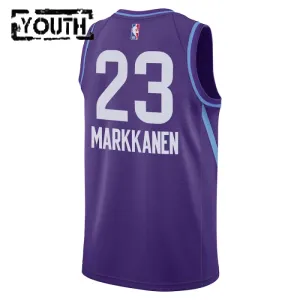 Nike Utah Jazz Lauri Markkanen Lasten Pelipaita City Edition 2024-25 Swingman Violetti