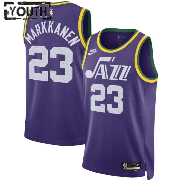 Nike Utah Jazz Lauri Markkanen Lasten Pelipaita Classic Edition 2023-24 Swingman Violetti Nike Utah Jazz Lauri Markkanen Lasten Pelipaita Classic Edition 2023-24 Swingman Violetti