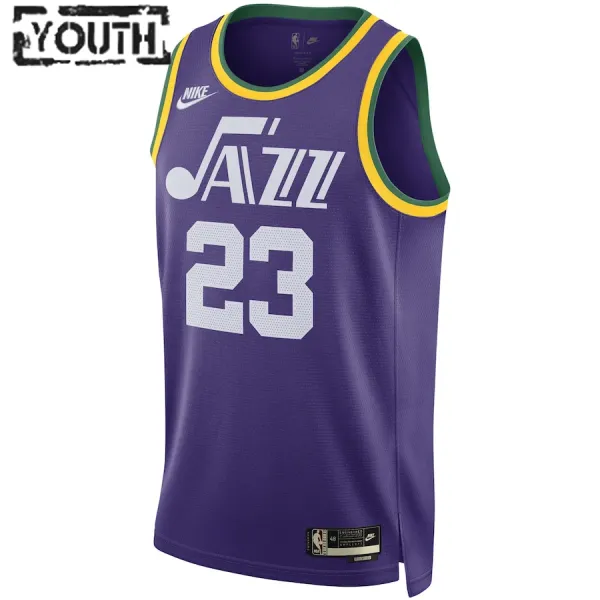Nike Utah Jazz Lauri Markkanen Lasten Pelipaita Classic Edition 2023-24 Swingman Violetti