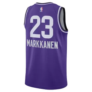 Nike Utah Jazz Lauri Markkanen Miesten Pelipaita City Edition 2023-24 Swingman Violetti