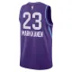 Nike Utah Jazz Lauri Markkanen Miesten Pelipaita City Edition 2024-25 Swingman Violetti