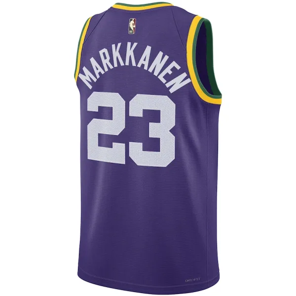 Nike Utah Jazz Lauri Markkanen Miesten Pelipaita Classic Edition 2023-24 Swingman Violetti