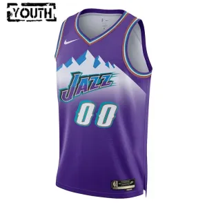 Nike Utah Jazz Personoitava Lasten Pelipaita Classic Edition 2022-23 Swingman Violetti