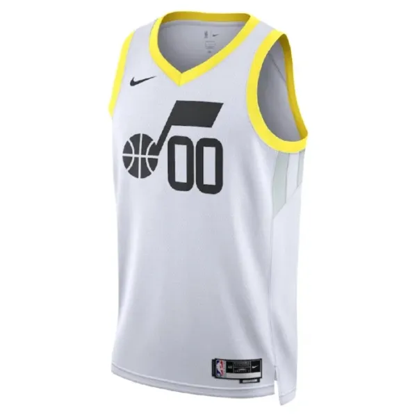 Nike Utah Jazz Personoitava Miesten Pelipaita Association Edition Swingman Valkoinen