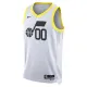 Nike Utah Jazz Personoitava Miesten Pelipaita Association Edition Swingman Valkoinen