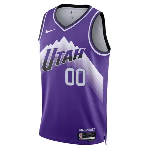 Nike Utah Jazz Personoitava Miesten Pelipaita City Edition 2023-24 Swingman Violetti