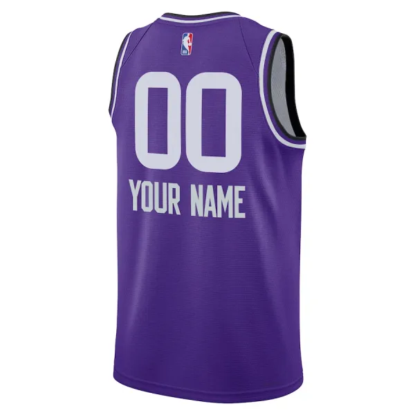 Nike Utah Jazz Personoitava Miesten Pelipaita City Edition 2023-24 Swingman Violetti