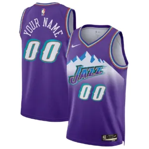 Nike Utah Jazz Personoitava Miesten Pelipaita Classic Edition 2022-23 Swingman Violetti Nike Utah Jazz Personoitava Miesten Pelipaita Classic Edition 2022-23 Swingman Violetti