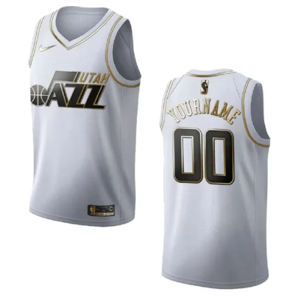 Nike Utah Jazz Personoitava Miesten Pelipaita Golden Edition Swingman Valkoinen Nike Utah Jazz Personoitava Miesten Pelipaita Golden Edition Swingman Valkoinen