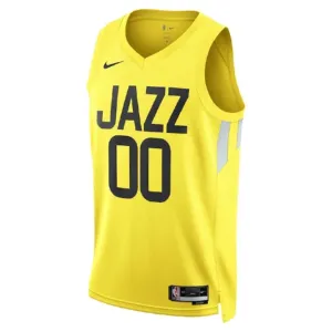 Nike Utah Jazz Personoitava Miesten Pelipaita Icon Edition Swingman Keltainen