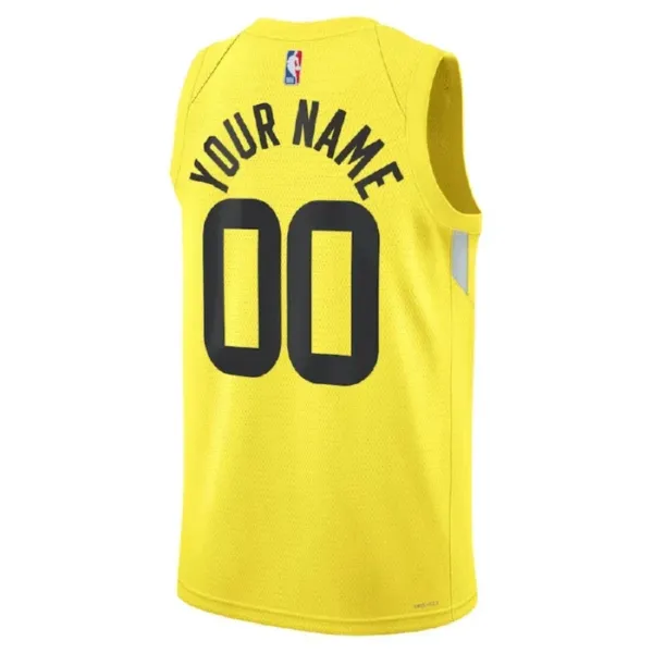 Nike Utah Jazz Personoitava Miesten Pelipaita Icon Edition Swingman Keltainen