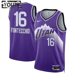 Nike Utah Jazz Simone Fontecchio Lasten Pelipaita City Edition 2023-24 Swingman Violetti