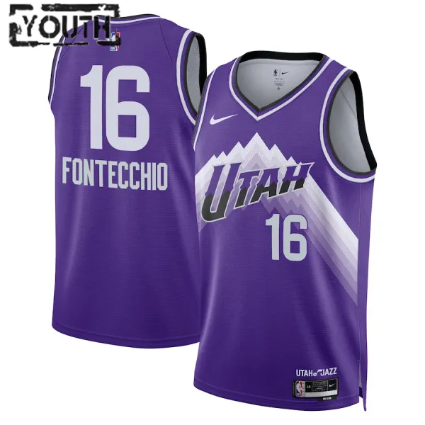 Nike Utah Jazz Simone Fontecchio Lasten Pelipaita City Edition 2023-24 Swingman Violetti Nike Utah Jazz Simone Fontecchio Lasten Pelipaita City Edition 2023-24 Swingman Violetti