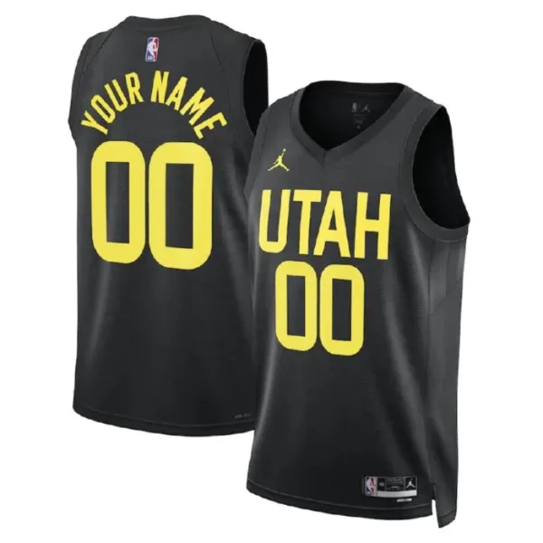 Utah Jazz Jordan Personoitava Miesten Pelipaita Statement Edition Swingman Musta Utah Jazz Jordan Personoitava Miesten Pelipaita Statement Edition Swingman Musta