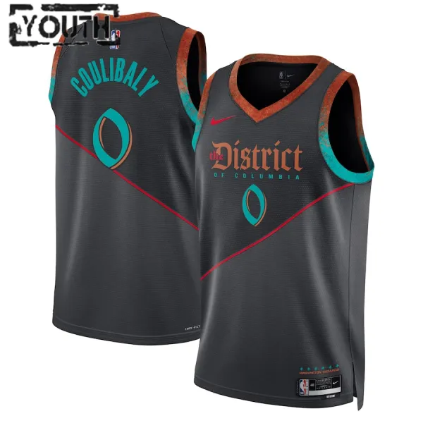Nike Washington Wizards Bilal Coulibaly Lasten Pelipaita City Edition 2023-24 Swingman Musta Nike Washington Wizards Bilal Coulibaly Lasten Pelipaita City Edition 2023-24 Swingman Musta