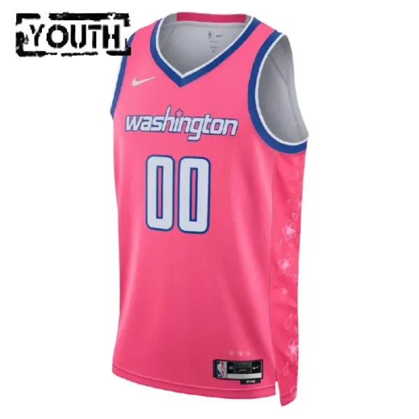 Nike Washington Wizards Personoitava Lasten Pelipaita City Edition 2022-23 Swingman Vaaleanpunainen