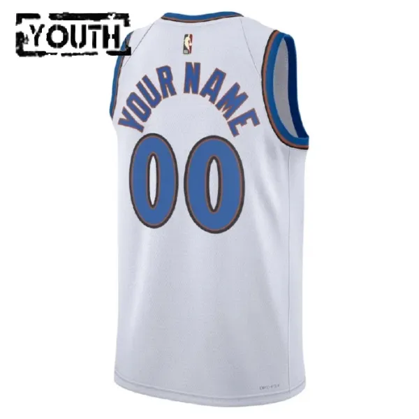 Nike Washington Wizards Personoitava Lasten Pelipaita Classic Edition 2022-23 Swingman Valkoinen