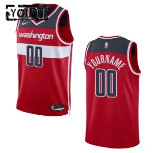 Nike Washington Wizards Personoitava Lasten Pelipaita Icon Edition Swingman Punainen
