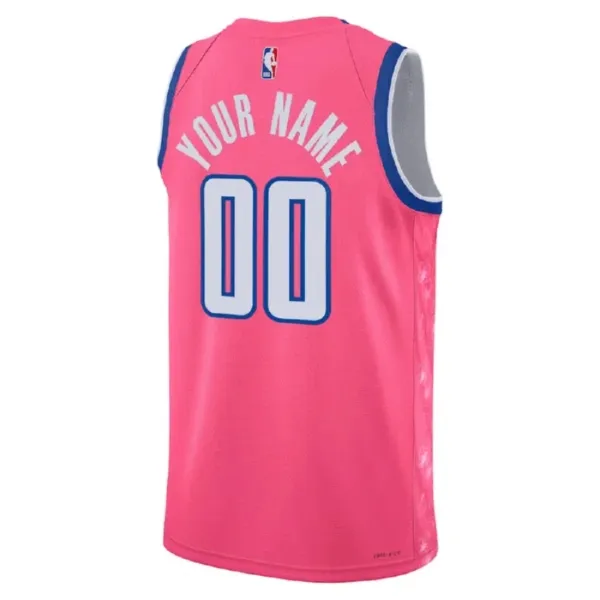 Nike Washington Wizards Personoitava Miesten Pelipaita City Edition 2022-23 Swingman Vaaleanpunainen