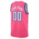 Nike Washington Wizards Personoitava Miesten Pelipaita City Edition 2022-23 Swingman Vaaleanpunainen