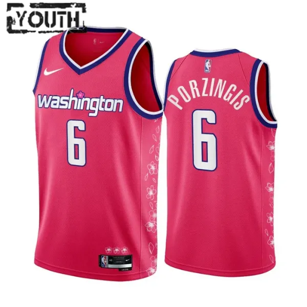 Washington Wizards Kristaps Porzingis 6 Lasten Pelipaita City Edition 2022-23 Swingman Washington Wizards Kristaps Porzingis 6 Lasten Pelipaita City Edition 2022-23 Swingman