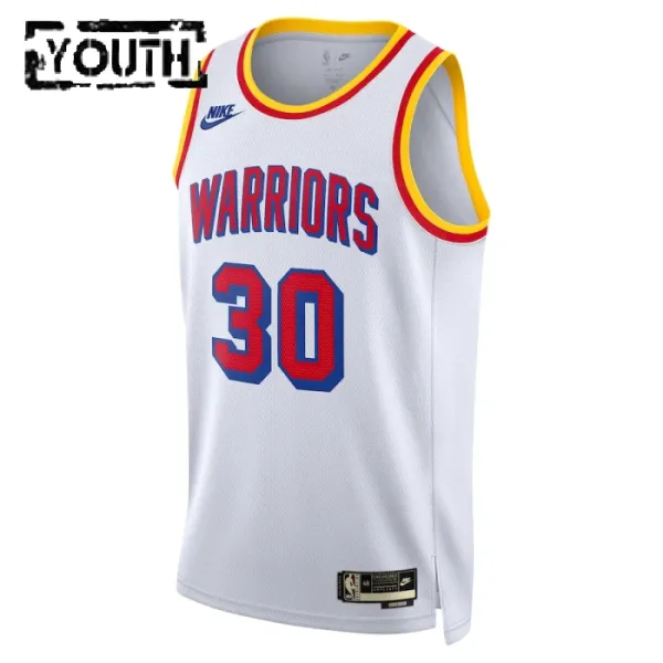 Nike Golden State Warriors Stephen Curry Lasten Pelipaita Classic Edition 2024-25 Swingman Valkoinen