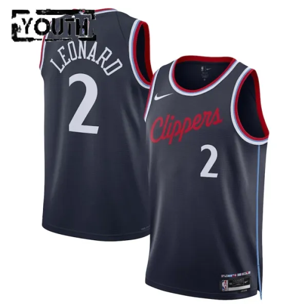 Nike LA Clippers Kawhi Leonard Lasten Pelipaita Icon Edition 2024-25 Swingman Laivasto Nike LA Clippers Kawhi Leonard Lasten Pelipaita Icon Edition 2024-25 Swingman Laivasto