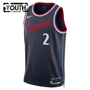 Nike LA Clippers Kawhi Leonard Lasten Pelipaita Icon Edition 2024-25 Swingman Laivasto