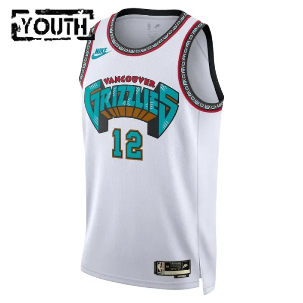 Nike Memphis Grizzlies Ja Morant Lasten Pelipaita Classic Edition 2024-25 Swingman Valkoinen