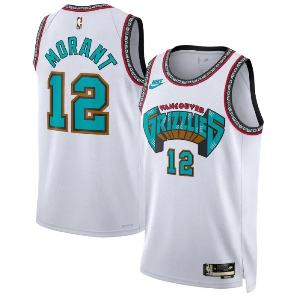 Nike Memphis Grizzlies Ja Morant Miesten Pelipaita Classic Edition 2024-25 Swingman Valkoinen Nike Memphis Grizzlies Ja Morant Miesten Pelipaita Classic Edition 2024-25 Swingman Valkoinen