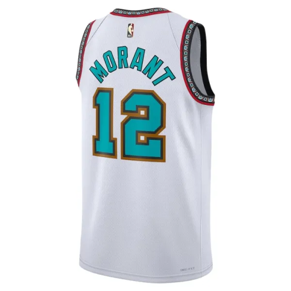 Nike Memphis Grizzlies Ja Morant Miesten Pelipaita Classic Edition 2024-25 Swingman Valkoinen