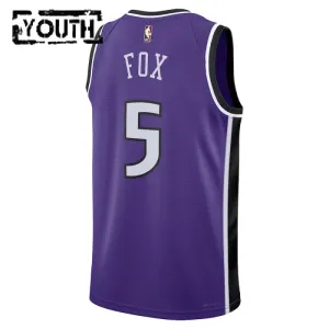 Nike Sacramento Kings De Aaron Fox Lasten Pelipaita Classic Edition 2024-25 Swingman Violetti