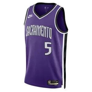 Nike Sacramento Kings De Aaron Fox Miesten Pelipaita Classic Edition 2024-25 Swingman Violetti