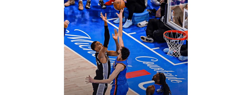 41+24 tuplajatkoajalla! Wembanyama katkaisee Thunderin kahdeksan ottelun voittoputken